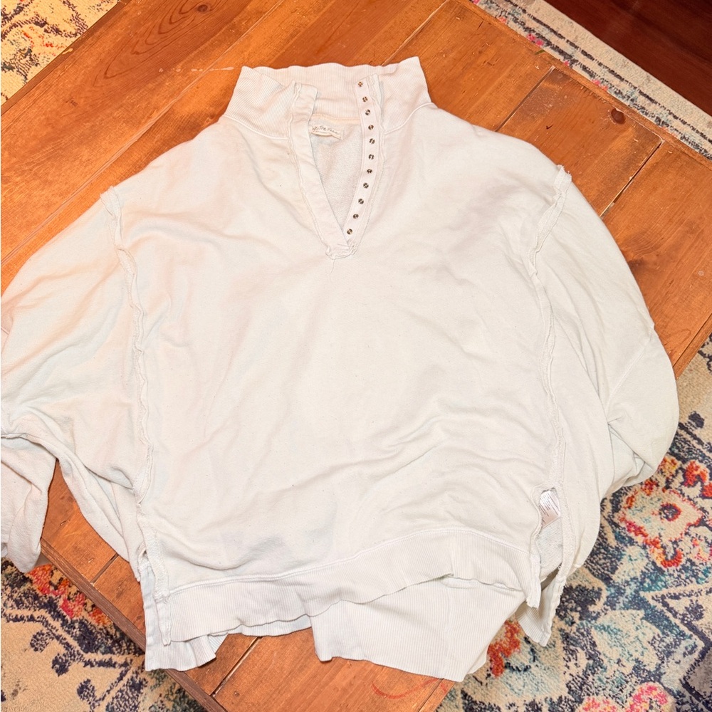 Free People  Pullover with Studded Collar